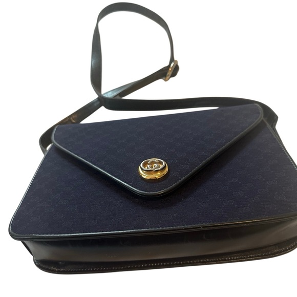 Gucci Midnight Blue and Black Shoulder Bag - Picture 2 of 16